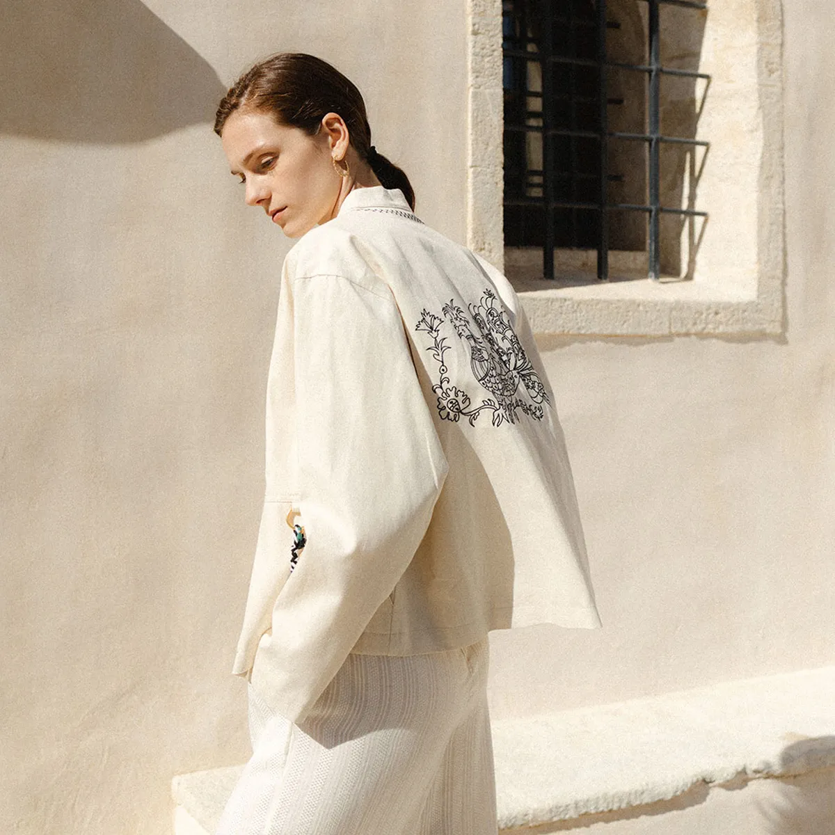 Klotho embroidered jacket – Greek designer fashion
