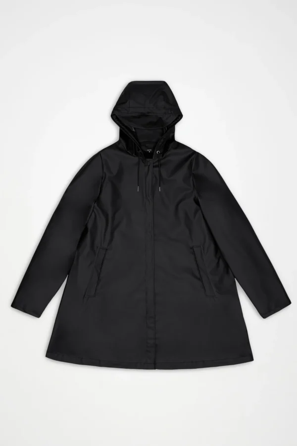 rains-a-line-jacket-black (4) Rains A Line Jacket Black