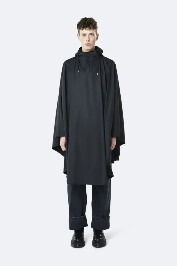 rains-cape-black (1) Rains Cape in Black worn by model