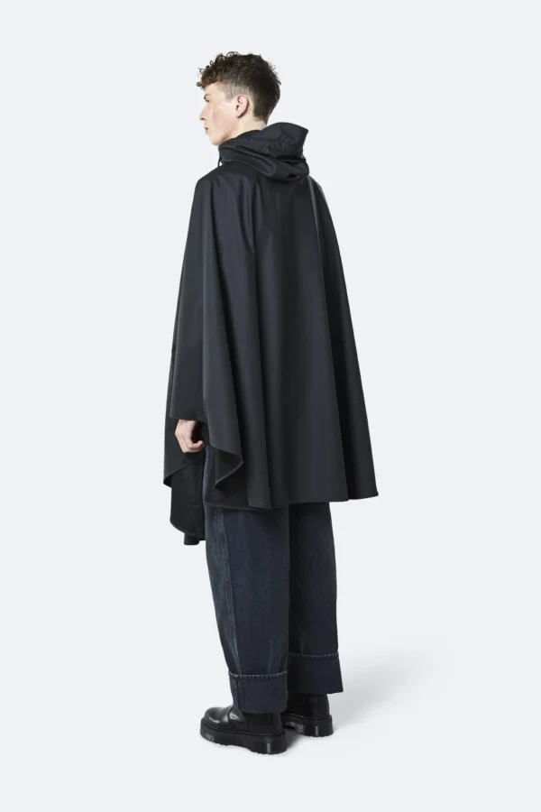 rains-cape-black (6) Rains Cape in Black worn by model
