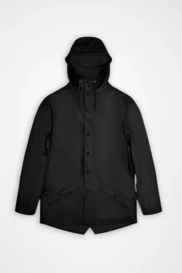 rains-jacket-black (1) Rains Jacket unisex rain jacket in black