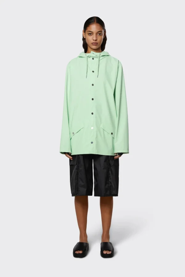 rains-jacket-mineral (6) Rains Jacket in Mineral worn by model