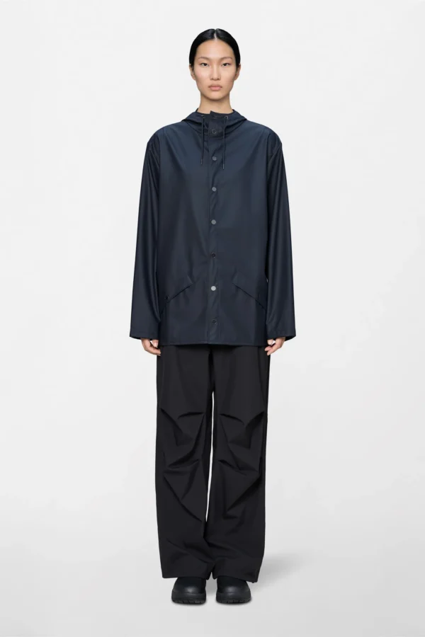 rains-jacket-navy (3) Rains Jacket in navy worn by model