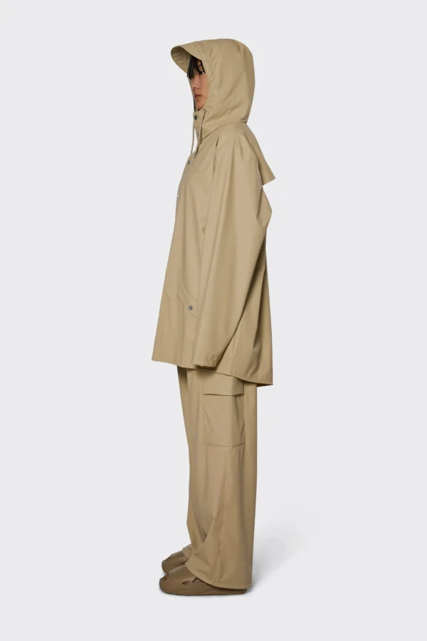 rains-jacket-sand (9) Rains Jacket in Sand worn by model