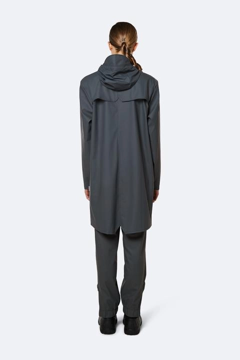 rains-long-jacket-slate (7) Rains Long Jacket in slate worn by model