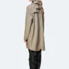 rains-long-jacket-taupe (6) Rains Long Jacket in taupe worn by model