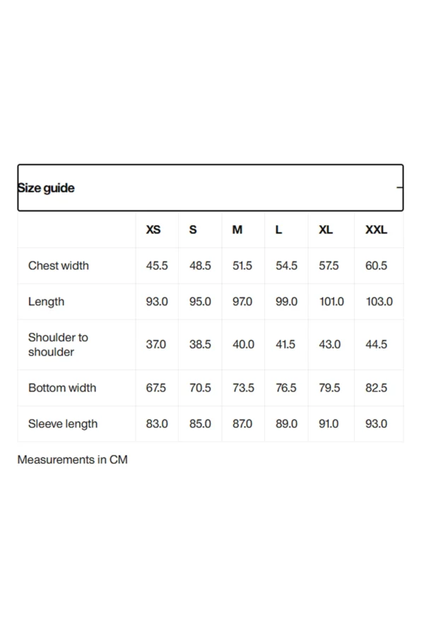 size-guide-rains-curve-long-jacket Rains Jacket Cement
