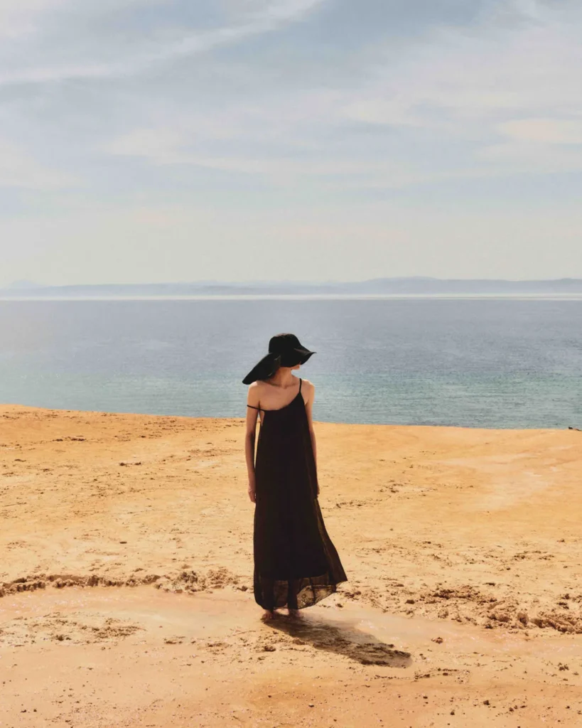 Women's fashion collection by T-Gallery in a Mediterranean setting