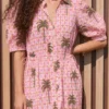 babbaki-capri-dress-pink-oasis (3) Babbaki Capri Dress Pink Oasis warn by model