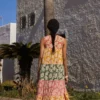 babbaki-iris-panel-maxi-dress (1) Babbaki Iris Panel Maxi Dress worn by model