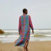 babbaki-patmos-dress-spice-sky-copia (2) Babbaki Patmos Dress Spice Sky Copia worn by model
