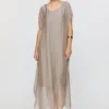efimeron-clio-dress-beige (1) Efimeron Clio Dress Beige worn by model