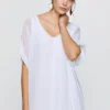 Efimeron Gaia Dress White worn by model