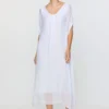 Efimeron Gaia Dress White worn by model