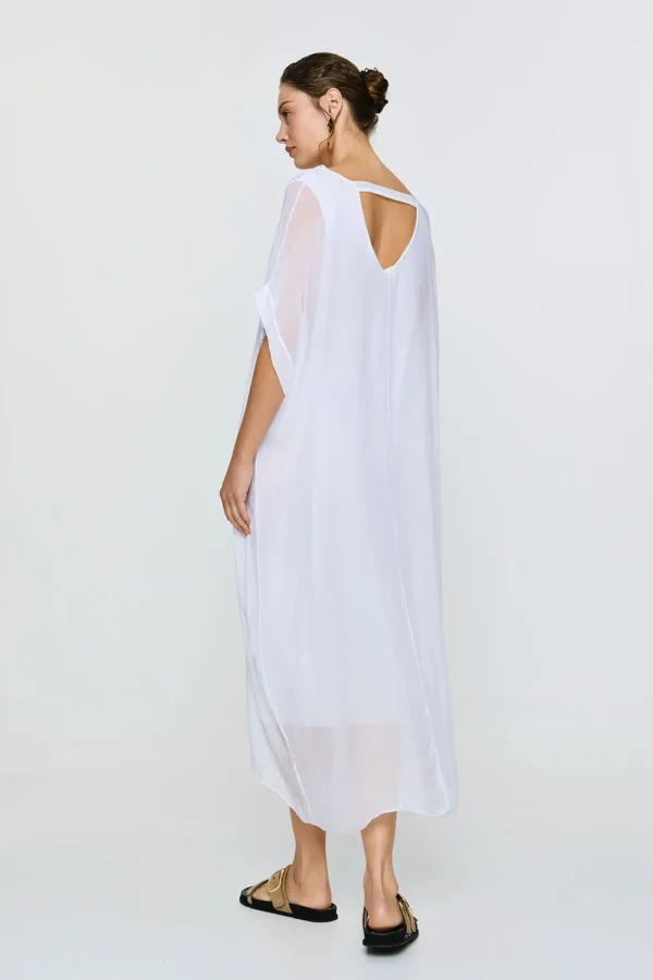 Efimeron Gaia Dress White worn by model