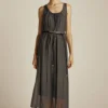 Efimeron Hydra Long Dress Grey worn by model