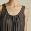 Efimeron Hydra Long Dress Grey worn by model