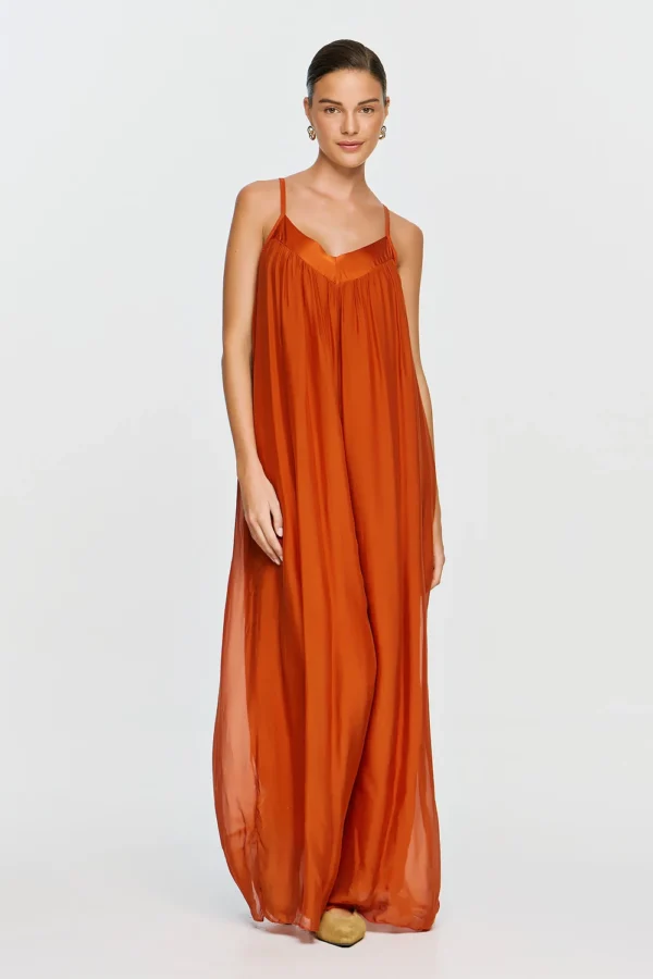 efimeron-nephele-jumpsuit-burnt-orange (1) Efimeron Nephele Jumpsuit Burnt Orange worn by model