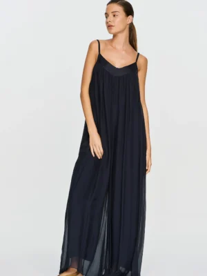 Efimeron Nephele Jumpsuit Navy worn by model