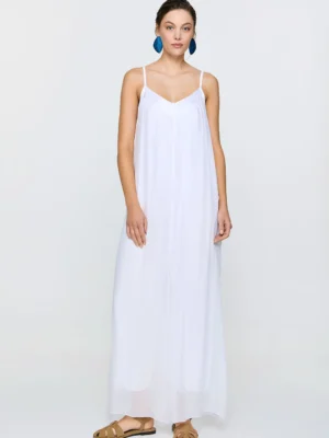 Efimeron Nephele Jumpsuit White worn by model