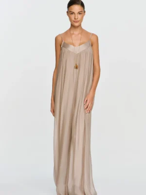 Efimeron Nephele Jumpsuit Beige worn by model
