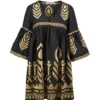 greek-archaic-kori-embroidered-boho-mini-dress-charcoal-gold (1) Greek Archaic Kori Embroidered Boho Mini Dress Charcoal/Gold