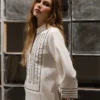 klotho-elpida-dress-off-white (3) Klotho Elpida Dress Off White worn by model