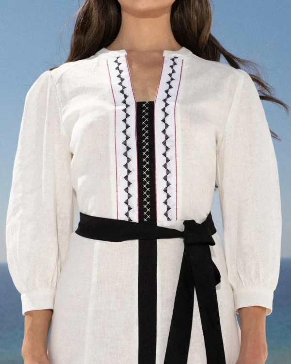 klotho-thalassa-dress-white (2) Klotho Thalassa Dress White worn by model