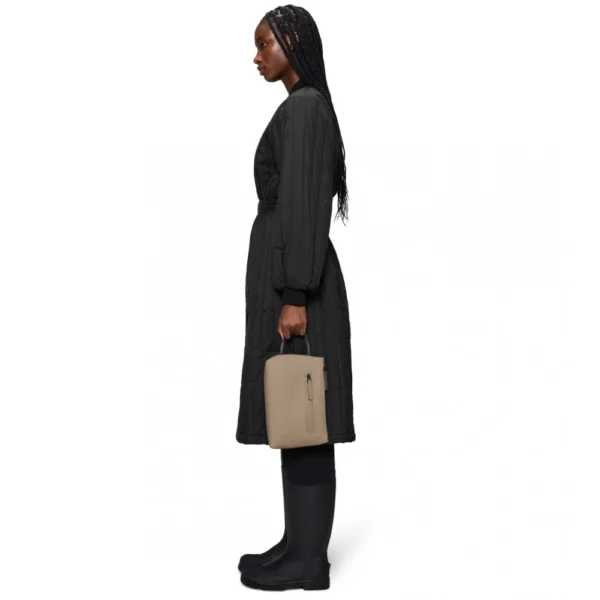 rains-2-zip-cosmetic-bag-large-beige (3) Rains 2 Zip Cosmetic Bag Large beige worn by model