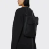 Rains Backpack Micro Black worn by model