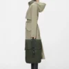 rains-backpack-mini-green (6) Rains Backpack Mini Green worn by model