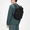 rains-book-daypack-black (2) Rains Book Daypack black worn by model