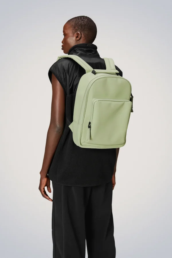 rains-book-daypack-earth (4) Rains Book Daypack earth worn by model