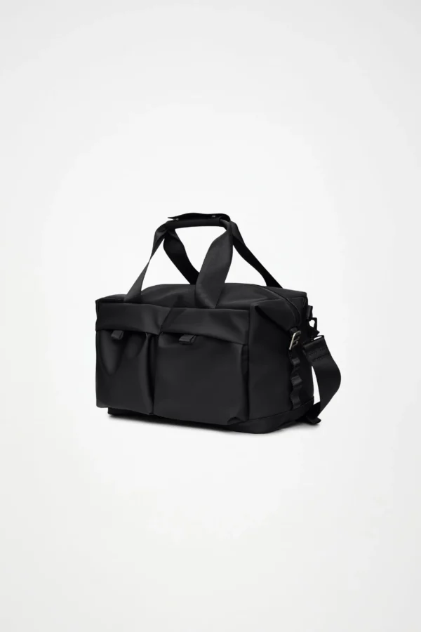 rains-otaru-weekend-travel-bag-small-black (4) Rains Otaru Weekend Bag Small black