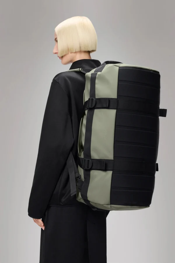 rains-texel-duffel-bag-drift (2) Rains Texel Duffel Bag Drift worn by model