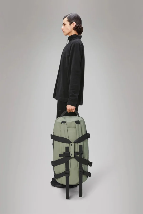 rains-texel-duffel-bag-drift (3) Rains Texel Duffel Bag Drift worn by model