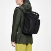rains-texel-tote-backpack-black(2) Rains Texel Tote Backpack black worn by model