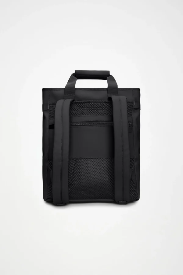 rains-texel-tote-backpack-black(4) Rains Texel Tote Backpack black back side