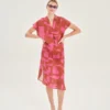 Sun of a Beach La Caramela Linen Kaftan worn by model