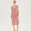 Sun of a Beach St. Tropez Linen Kaftan worn by model