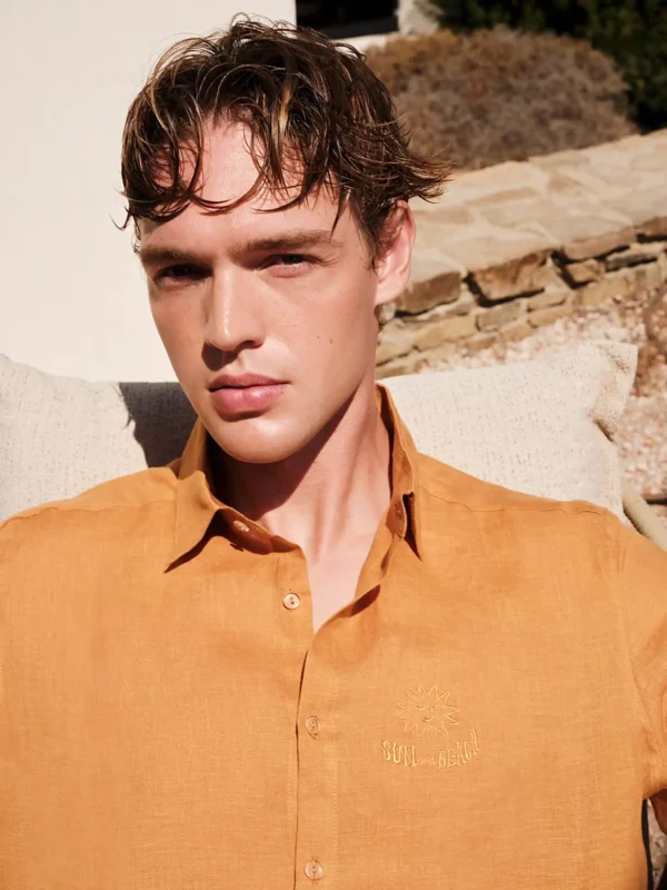 sun-of-a-beach-sunflower-linen-shirt (2) Sun Of A Beach Sunflower Linen Shirtworn by model